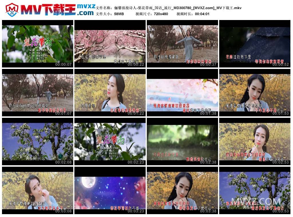俪馨浪漫诗人-梨花带雨_国语_流行_MD300780